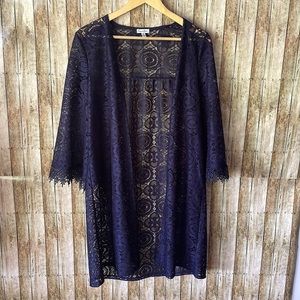 Navy lace